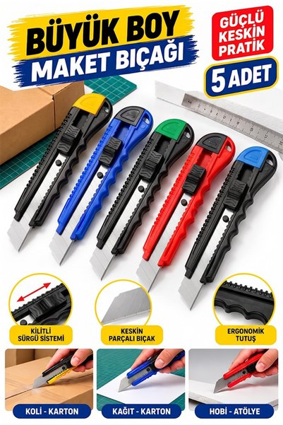 Artmaster Cuțit pentru machete din plastic, dimensiune mare, 5 bucăți Ark577 ...