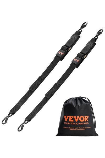 VEVOR Ιμάντας με καστάνια, Κύριο υλικό: χάλυβας 45# + PP, Χρώμα: μαύρο, Αριθμ...