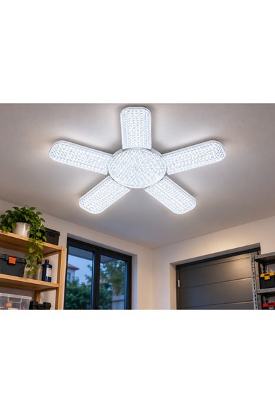 Generic Brand Lampă LED E27, 50 W, 6500 K, cu 5 brațe