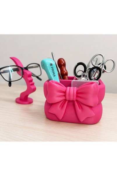 zengolab3d Multi-Compartment Remote Control Organizer with Bow Detail and Des...
