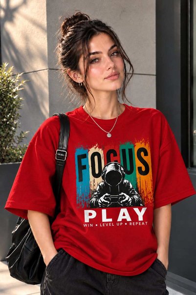 barsdepo قميص مطبوع من FOCUS PLAY بجودة ممتازة، مناسب للجنسين، للأطفال والكبار