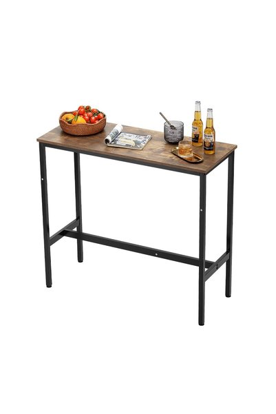 VEVOR Masă de bar, Capacitate de încărcare: 100 kg, Culoare: maro rustic, Num...
