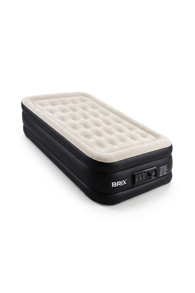 Brix Raised Air Mattress with build in pump, Portable Inflatable Guest Bed fo...
