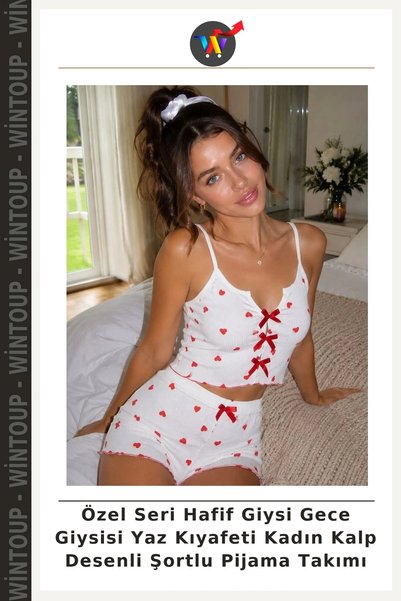 Wintoup Special Edition Lightweight Nightwear Summer Outfit Women's Patterned...