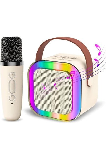 OEM Set de microfon pentru karaoke cu difuzor portabil, lumini LED colorate, ...
