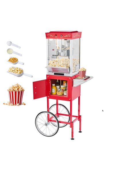 VEVOR Popcorn machine, Voltage: AC120 V 60 Hz (US), AC220-240 V 50 Hz (EU), C...