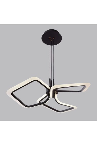 OEM Lustra LED suspendata cu Telecomanda RIMINI 58W, 3 Patrate, lumina Rece/C...