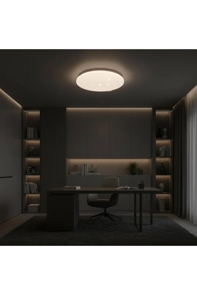 OEM Φωτιστικό Οροφής LED Αστέρια 35 εκ., 31W, 3000K / 4000K / 6000K, Λευκό, Μ...