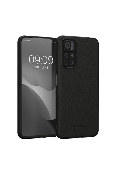 KWmobile Калъф за Xiaomi Redmi Note 11/Redmi Note 11s, кожа, черен, 58787.01
