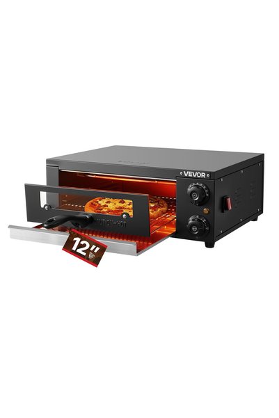 VEVOR Ηλεκτρικός φούρνος για πίτσα, Ισχύς: 1450 W, Εύρος θερμοκρασίας: 77-335...