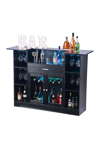 VEVOR Mobilier de bar pentru acasă, Sarcină maximă: 181,4 kg, Dimensiuni prod...