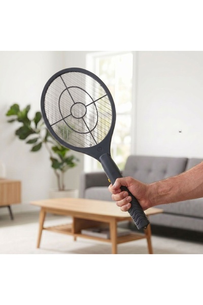 Excellent Houseware Electric insect swatter, 17x46 cm, anthracite color