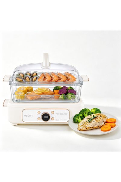 VEVOR Електрическа пароварка, Мощност: 1200 W, Размери на продукта: 390 x 310...