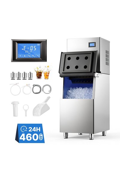 VEVOR Commercial split ice maker, Main material: stainless steel + PP, Model ...