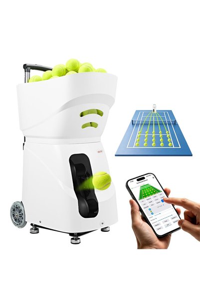 VEVOR Tennis ball machine, Product dimensions: 430 x 330 x 970 mm, Main mater...