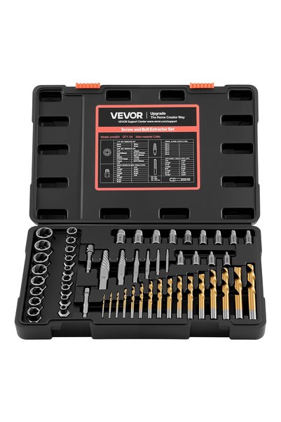 VEVOR Screw bolt extractor, Product dimensions: 375 x 240 x 63 mm, Model numb...