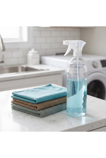 ultra clean set with spray bottle and 3 microfiber cloths, 30x30cm, 750 ml