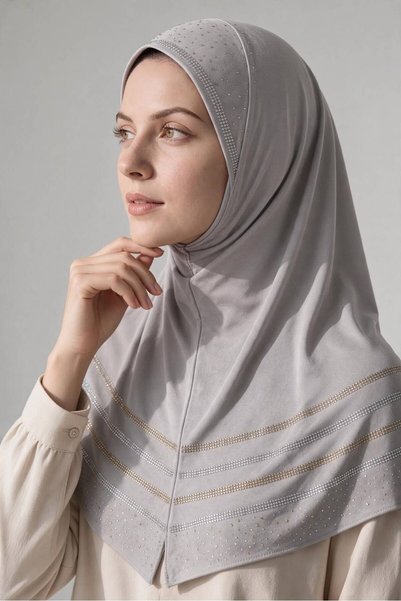 Mercan Hijab LINA STONED HIJAB, ONE-PIECE