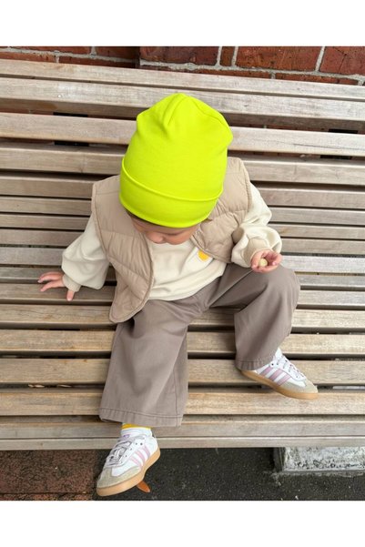 ues Yellow Unisex Jersey Kids' Beanie