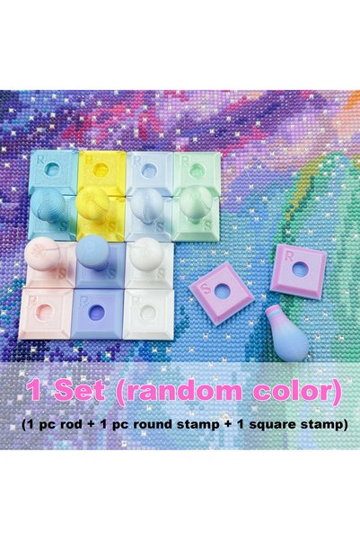Choice 1 Set Random Color 2 pcs/set Detachable diamond painting stamp roller,...