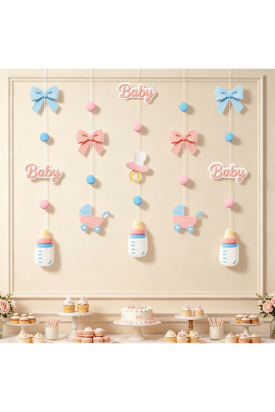 Choice Deep Sapphire Pregnant Mother Celebration Party Decoration Hanging Orn...