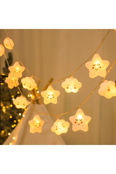 Choice 1.5m 10 led USB cloud and star Cute Cloud Star Rainbow LED String Ligh...