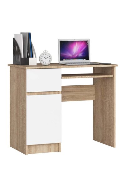 MyOfficeShop Birou pentru computer PIKSEL, cu sertar, dulap și raft pentru ta...