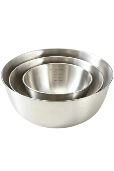 GENERAL MANHONGYU Stainless Steel Mixing Bowls-3 Packs Small Thicker Stainles...