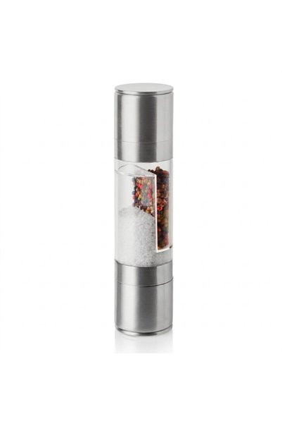 JOY CREATIVE Rasnita 2 in 1 pentru sare si piper din inox si acril, mecanism ...
