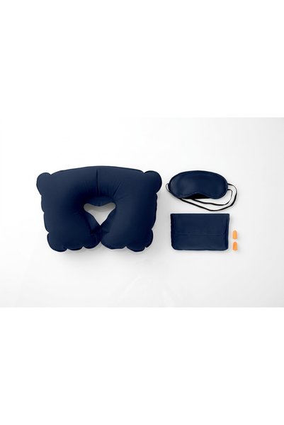 JOY CREATIVE Set de calatorie: perna gonflabila din catifea, masca de somn si...