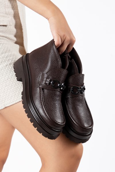 Elile Shoes Genuine Leather Women's Winter Boots, Sizes 33-34-35 to 41-42-43