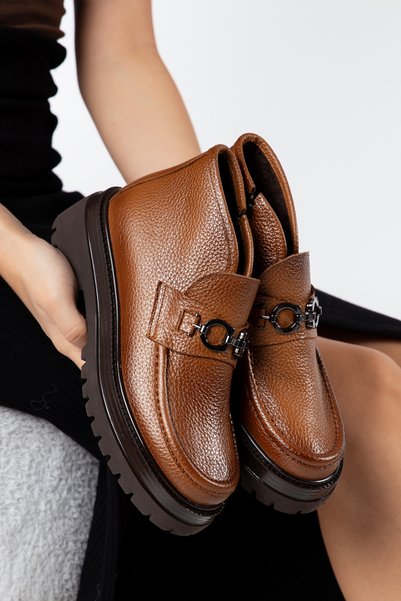 Elile Shoes Genuine Leather Women's Winter Boots, Sizes 33-34-35 to 41-42-43
