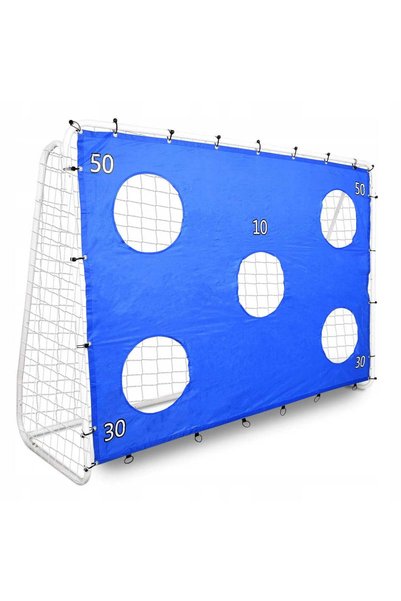 MyOfficeShop Porți de fotbal din oțel, 170 x 240 cm, profil de 32 mm, țintă d...