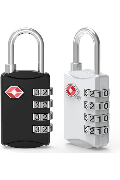 Diyife 2 Pack 4 Digit TSA Luggage Locks, Outdoor Waterproof Padlock, Combinat...