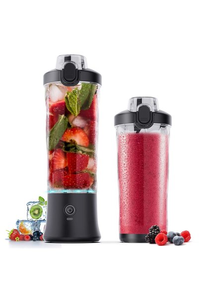 SYOSI Portable Blender, Shakes and Smoothies Waterproof Blender for Sports, T...