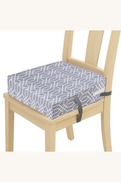Comerivo Booster scaun pentru copii, gri, cu modele, 32x32x8cm
