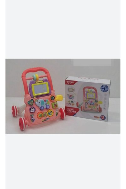 Generic Brand 2 in 1 Interactive Educational Baby Walker with Drawing Board a...