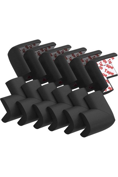 GENERAL 12 Pack Soft Corner Protector Baby Proofing Edge and Corner Guards (B...