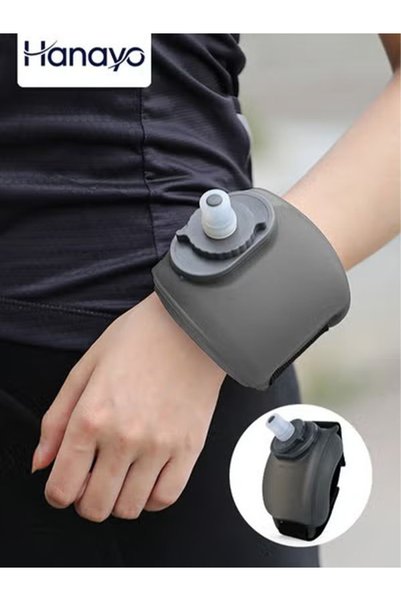 Hanayo Wrist Water Bottle 7 Oz Running Wrist Sports Water Bottle Silicone Por...