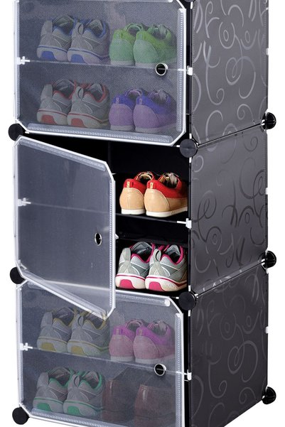 Gockowiak DULAP PENTRU PANTALONI MODULAR, NEGRU, ORGANIZATOR PENTRU GARDEROBĂ...
