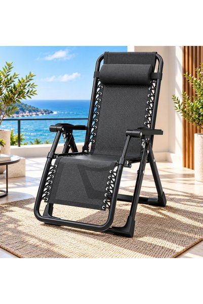N.zone N.Zone Modern Design Padded Headrest Folding Lounge Chairs Breathable ...