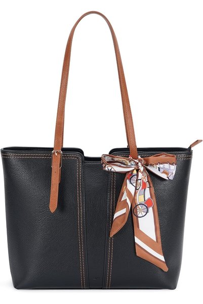 Adofys OFY Tote Bag for Women, PU Leather Work Tote Handbag
