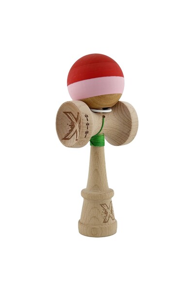 OEM Kendama X, Rubber Grip, cupe mari KING SIZE V3, gaură în bază, joc de înd...