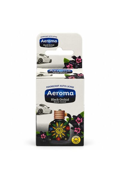 Aeroma Odorizant auto lichid, AEROMA, Black Orchid, parfum de orhidee neagră,...