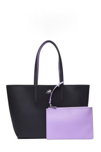 CARTELO Women’s Black Tote Bag 2 in 1 Shoulder Handbag, LA-CO-S-TE Large Capa...