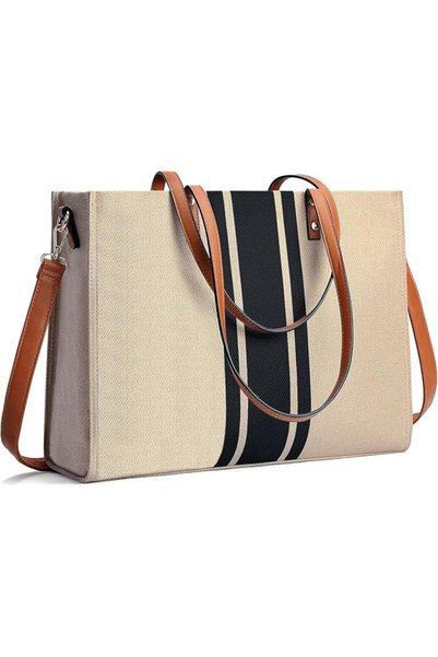 BOLOSTA Laptop Tote Bag for Women Fits 15.6 Inch Large Laptop Work Tote Bags ...