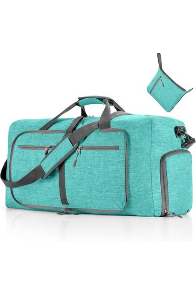 Vomgomfom Travel Duffle Bag for Men, 65L Foldable Travel Duffel Bag with Shoe...