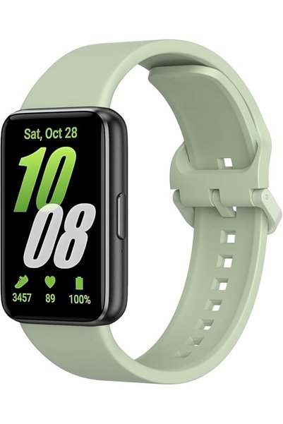 Zoye Silicone Strap for Samsung Galaxy Fit 3 Watch Band, Adjustable Sport Ban...
