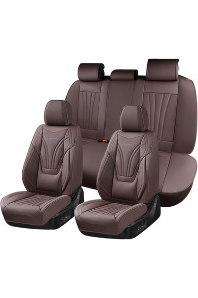 Coverado Car Seat Covers Full Set, Car Seat Protector Waterproof, Nappa Leath...