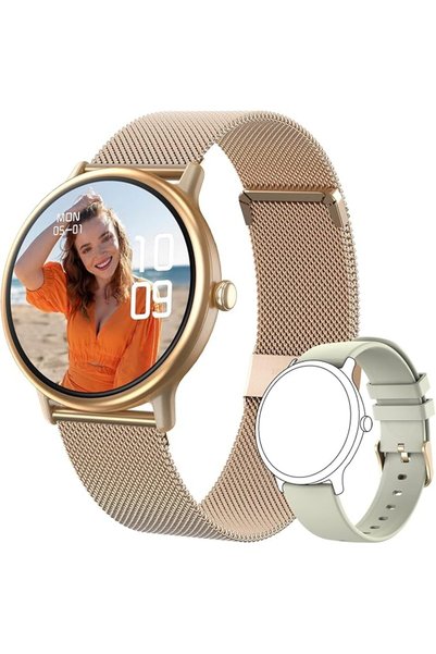 ZONEY Smartwatch Women Men with Bluetooth Call,1.43 Inch AMOLED HD Screen IP6...